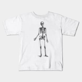 Full Body Skeleton - Vintage Anatomy Kids T-Shirt